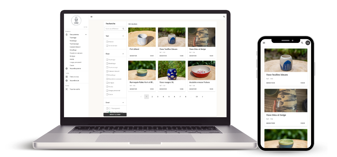 Poterie Studio, application de poterie multi-plateformes